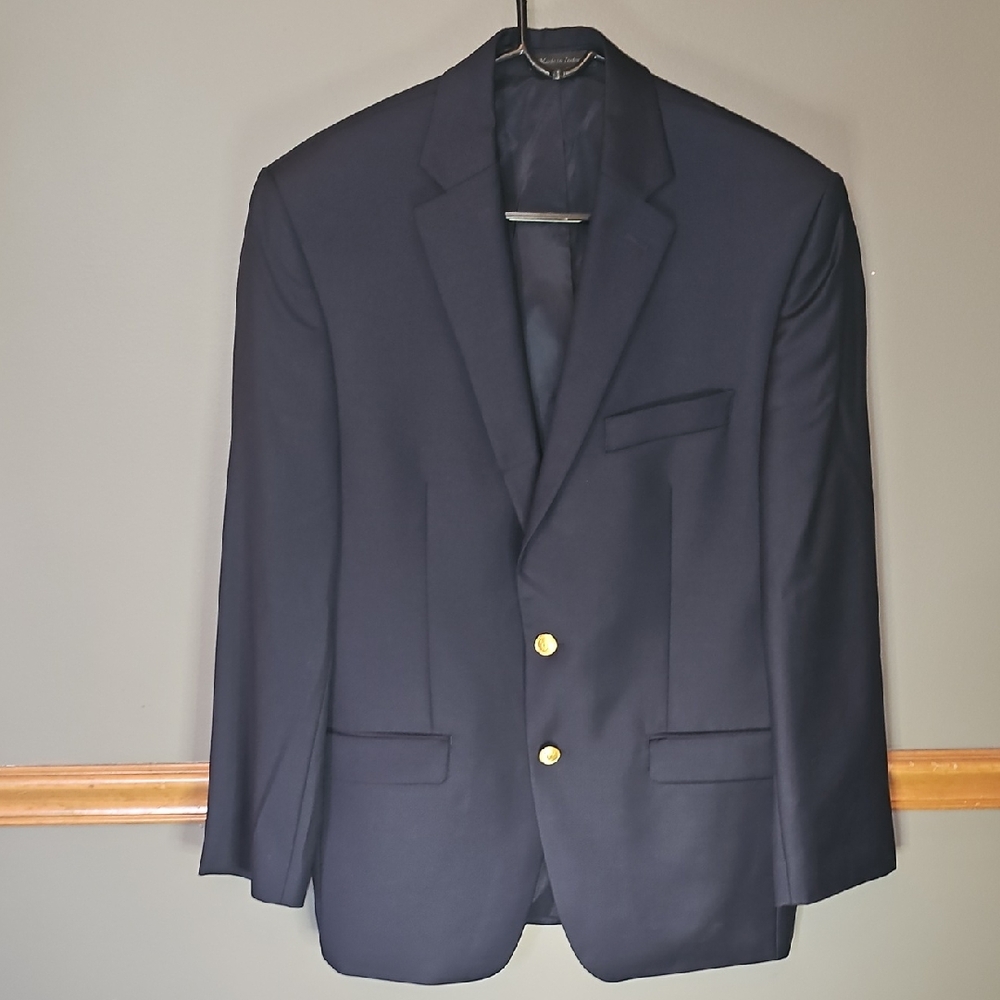 Ralph Lauren Midnight Blue Blazer with Gold Accents